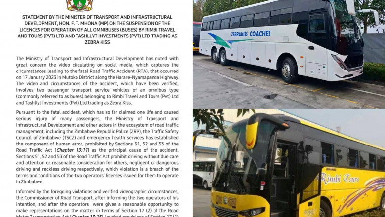 Government suspends Rimbi tours and Zebra kiss from operating-Zimmagazine